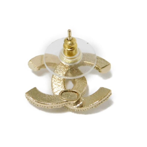 Chanel Pearl Crystal Coco Mark Earrings - Image 5