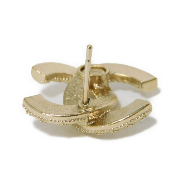 Chanel Pearl Crystal Coco Mark Earrings - Image 6