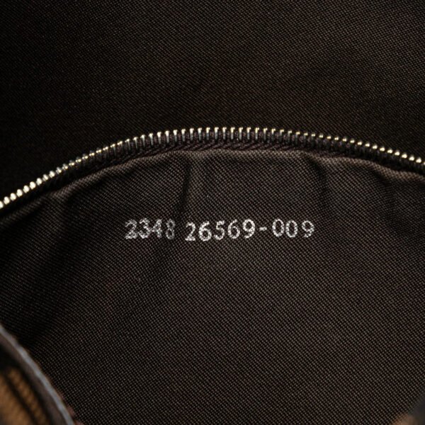 Fendi Zucca Canvas Leather Shoulder Bag - Image 6