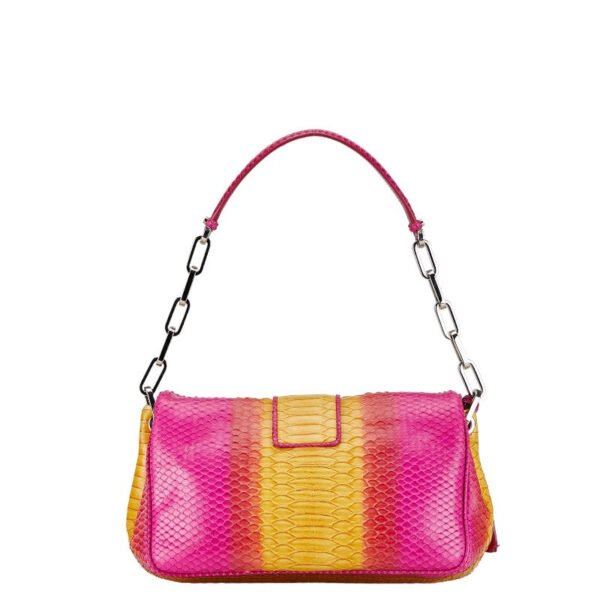 Dior Python Leather Chain Shoulder Bag - Image 3