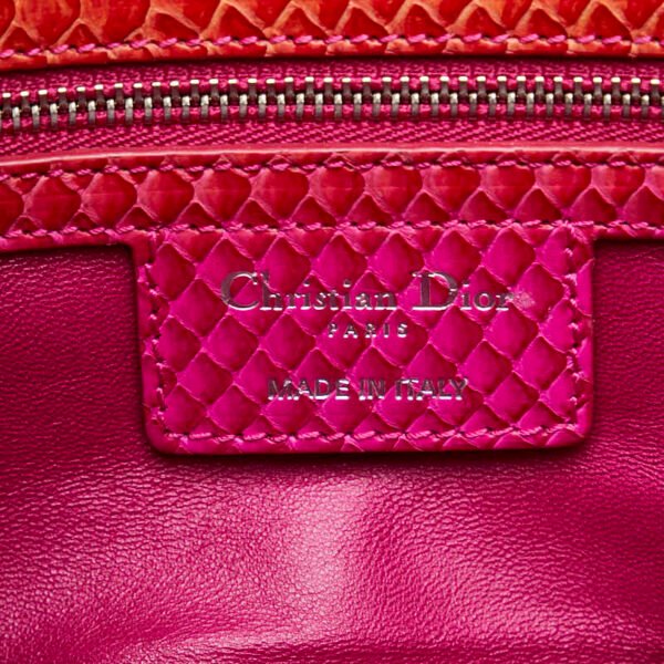 Dior Python Leather Chain Shoulder Bag - Image 7