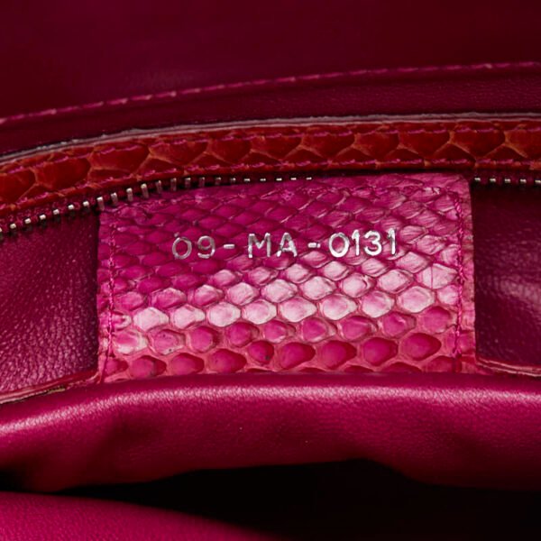Dior Python Leather Chain Shoulder Bag - Image 8