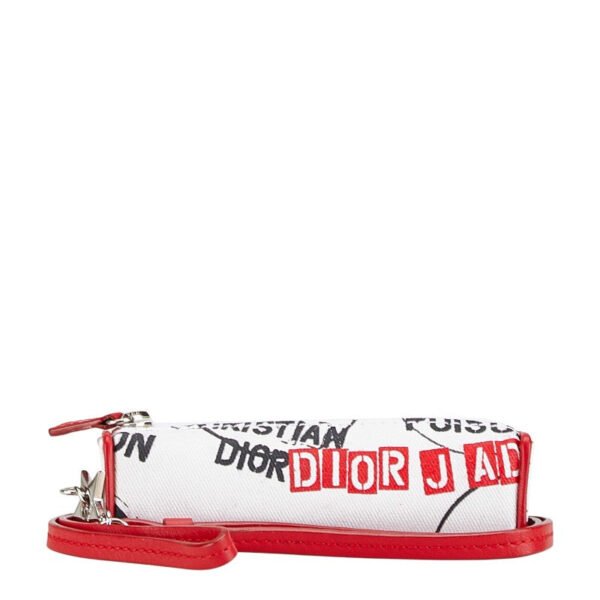 Dior Canvas Leather Neck Strap Mini Pouch