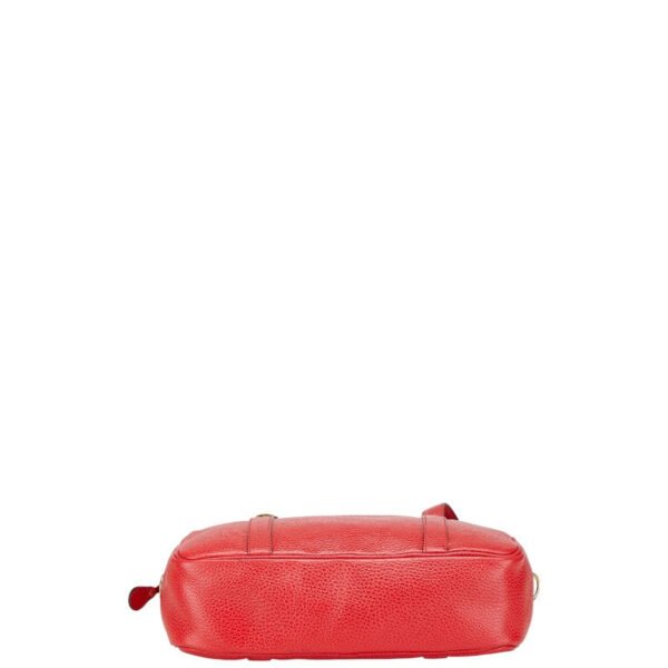 Dior Leather 2WAY Handbag Shoulder Bag Red - Image 3