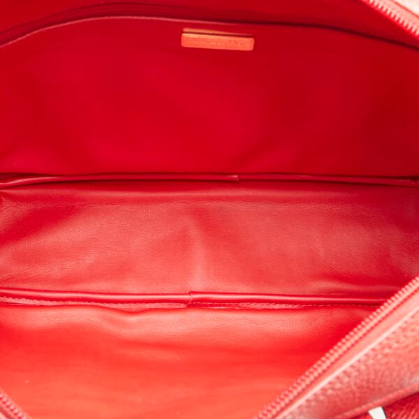 Dior Leather 2WAY Handbag Shoulder Bag Red - Image 5