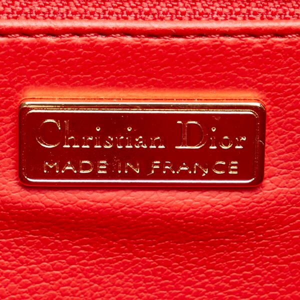 Dior Leather 2WAY Handbag Shoulder Bag Red - Image 6