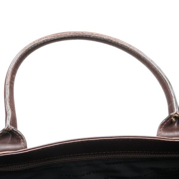 Burberry Nova Check Canvas Leather Tote Bag - Image 4