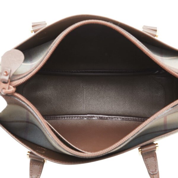 Burberry Check Canvas Leather Handbag - Image 12