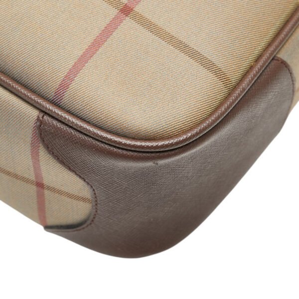 Burberry Check Canvas Leather Handbag - Image 7