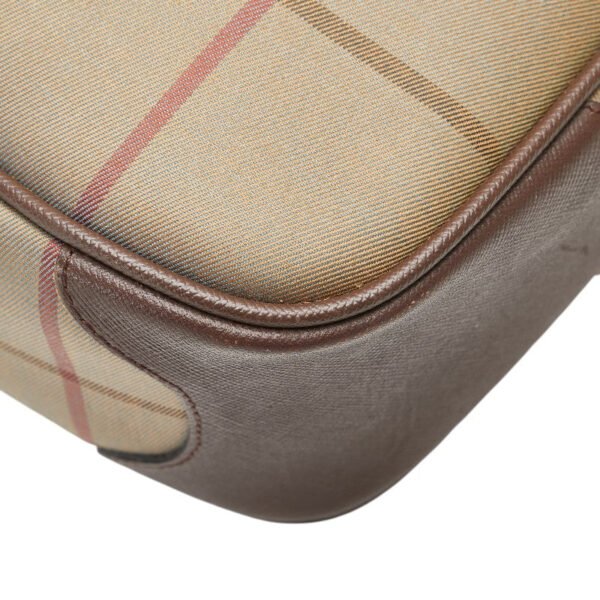Burberry Check Canvas Leather Handbag - Image 9