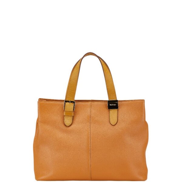 Burberry Leather Handbag Camel Brown