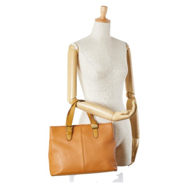 Burberry Leather Handbag Camel Brown - Image 15