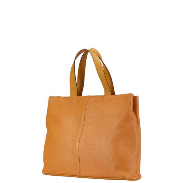 Burberry Leather Handbag Camel Brown - Image 2