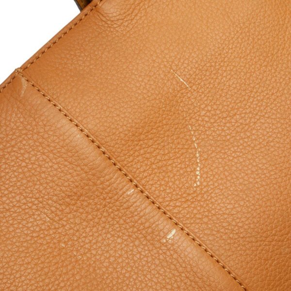 Burberry Leather Handbag Camel Brown - Image 8