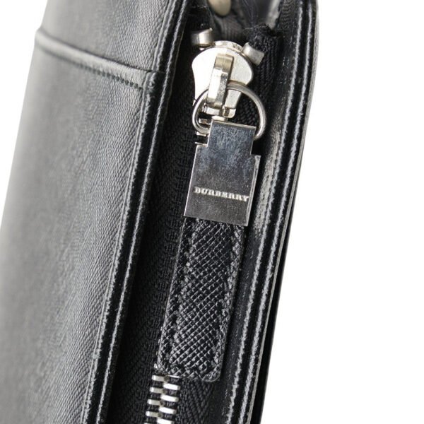 Burberry Leather Clutch Bag Black - Image 9