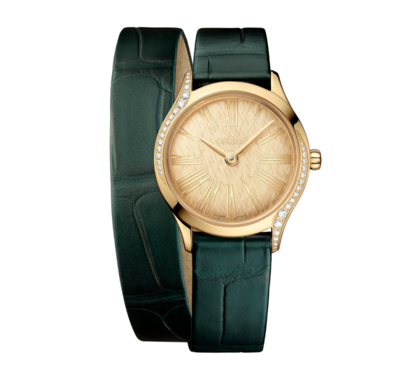 Omega De ville Mini Trésor 18K Moonshine™ Gold & Diamonds Lady's Watch