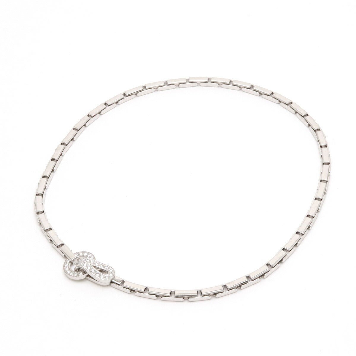 Cartier Agrafe Necklace K18WG Diamond