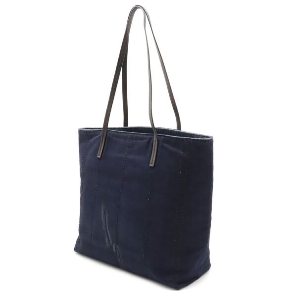 Prada Denim Leather Tote Bag 1BG347 - Image 2