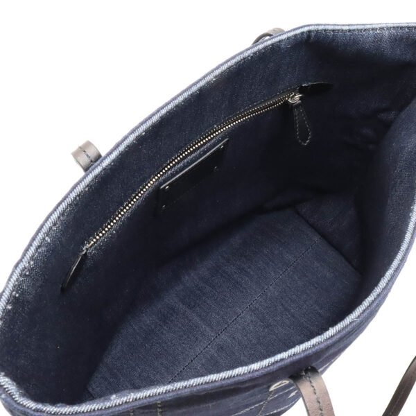 Prada Denim Leather Tote Bag 1BG347 - Image 5