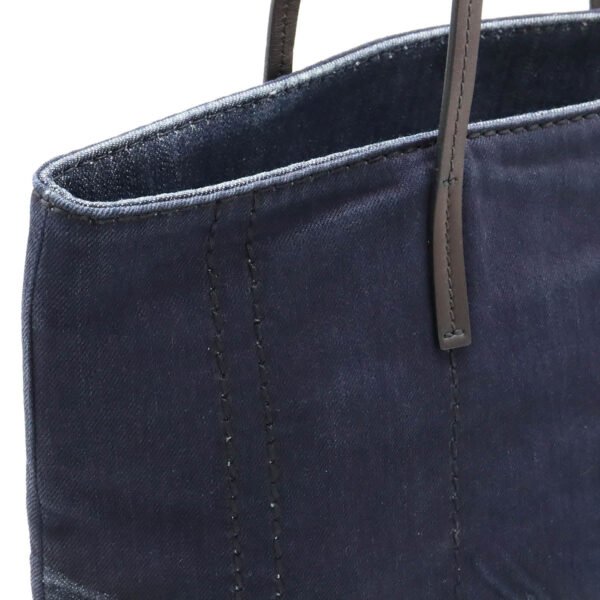 Prada Denim Leather Tote Bag 1BG347 - Image 6