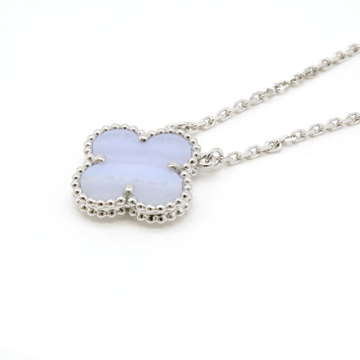 Van Cleef & Arpels Vintage Alhambra Chalcedony Necklace - Image 4