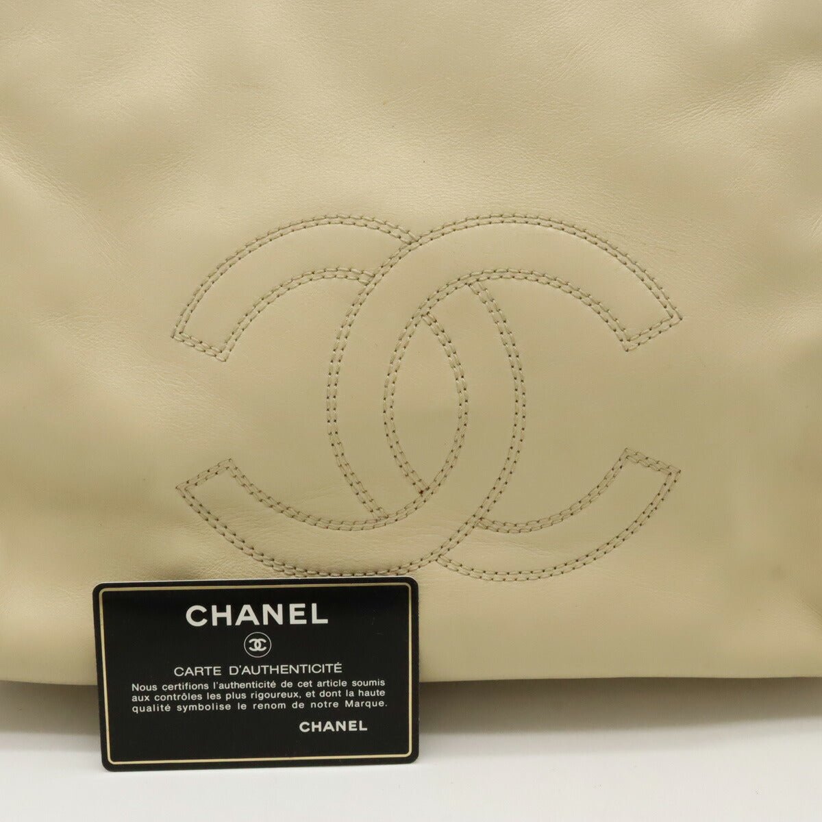Chanel Leather Coco Mark Tote Bag - Image 9