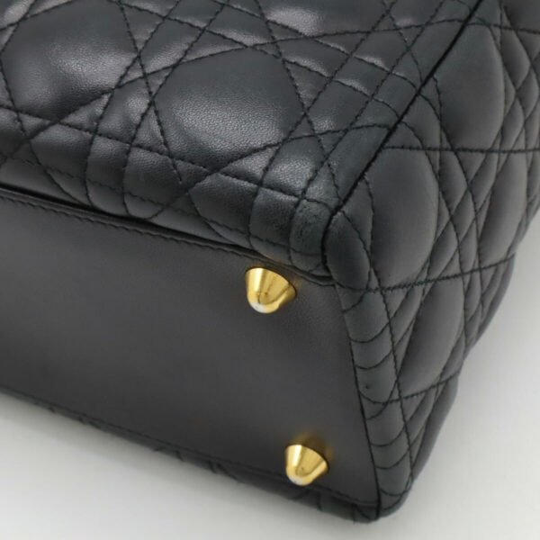 Dior Lady Dior Cannage Leather Handbag - Image 3