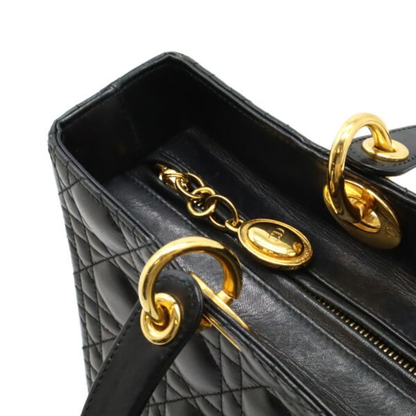 Dior Lady Dior Cannage Leather Handbag - Image 5