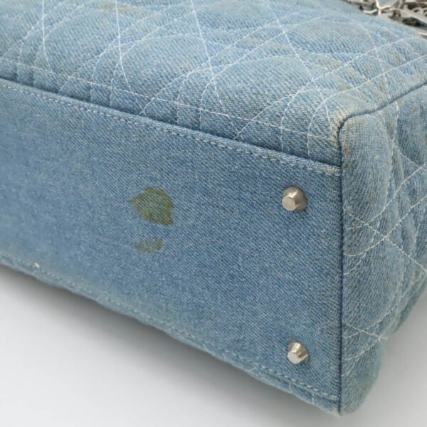 Dior Lady Dior Cannage Denim Handbag - Image 3