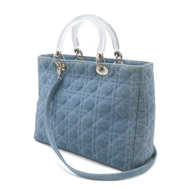 Dior Lady Dior Denim Handbag - Image 2