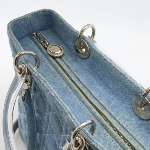 Dior Lady Dior Denim Handbag - Image 5