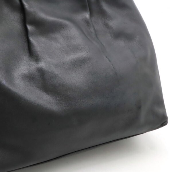 Prada Leather Tote Handbag Black - Image 7