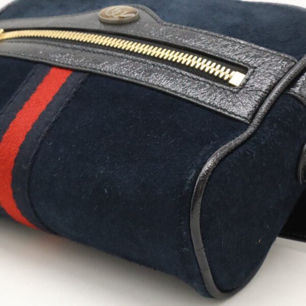 Gucci Ophidia Small Belt Bag Suede Patent Leather - Image 3