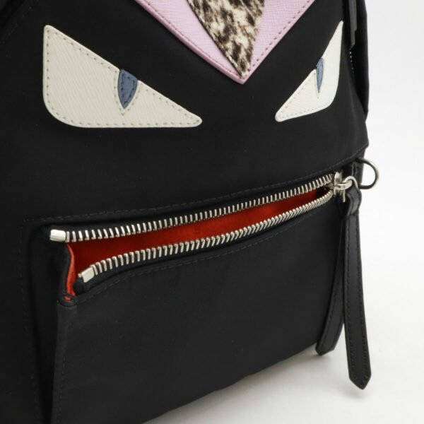 Fendi Monster Mini Backpack Nylon Leather - Image 8