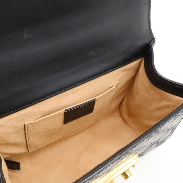 Gucci Padlock GG Small Shoulder Bag Leather Black - Image 8