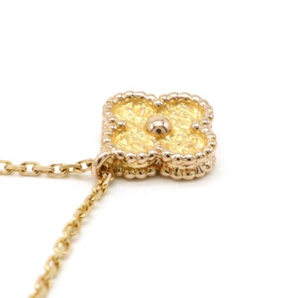 Van Cleef & Arpels Sweet Alhambra Pendant Necklace Pink Gold - Image 4