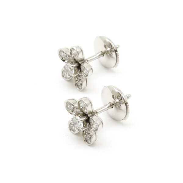Van Cleef & Arpels Socrates Earrings K18WG Diamond - Image 3