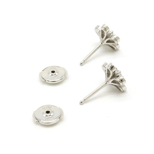 Van Cleef & Arpels Socrates Earrings K18WG Diamond - Image 4