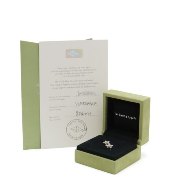 Van Cleef & Arpels Socrates Earrings K18WG Diamond - Image 7