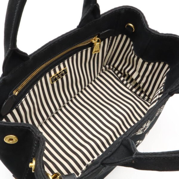 Prada Canapa Canvas Tote Bag 1BG439 - Image 5