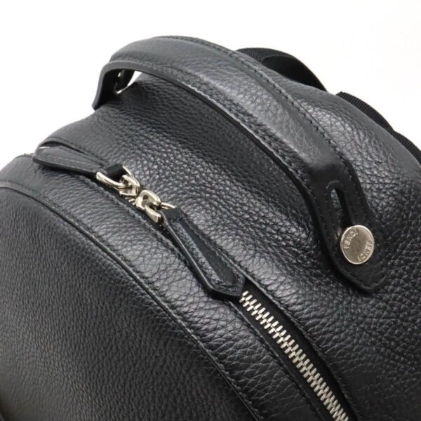 Fendi Leather Backpack Black 7VZ053 - Image 4