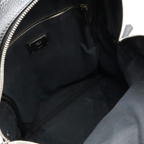 Fendi Leather Backpack Black 7VZ053 - Image 5