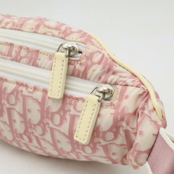 Dior Nylon Trotter Waist Pouch Pink White - Image 4