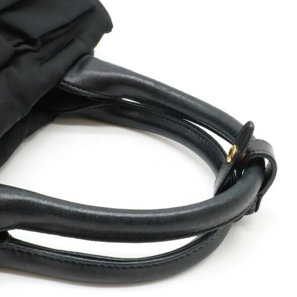 Prada Nylon Leather Ribbon 2WAY Tote Bag - Image 4