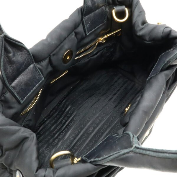 Prada Nylon Leather Ribbon 2WAY Tote Bag - Image 5