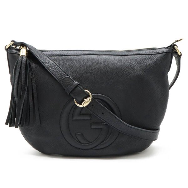 Gucci Soho Leather Shoulder Bag Black