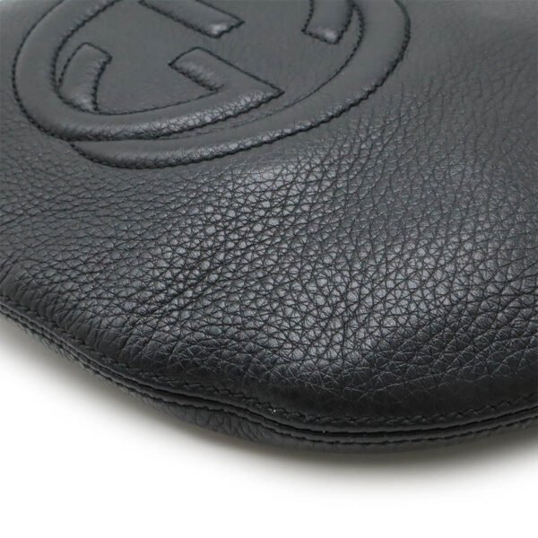 Gucci Soho Leather Shoulder Bag Black - Image 3