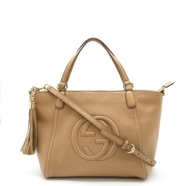 Gucci Soho Interlocking G Leather Tote Bag