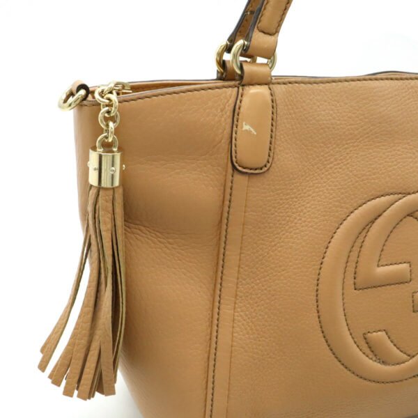 Gucci Soho Interlocking G Leather Tote Bag - Image 5