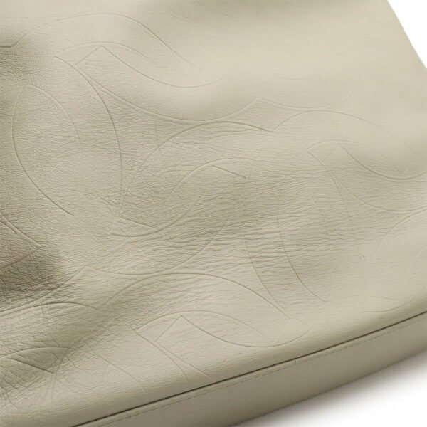 Chanel Leather Coco Mark Embossed Tote Bag - Image 9